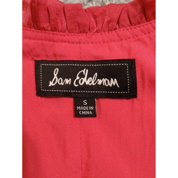 Sam Edelman Cold shoulderlayer ruffled  dress Sm Pink Boho Feminine Cottagecore - Picture 5 of 7